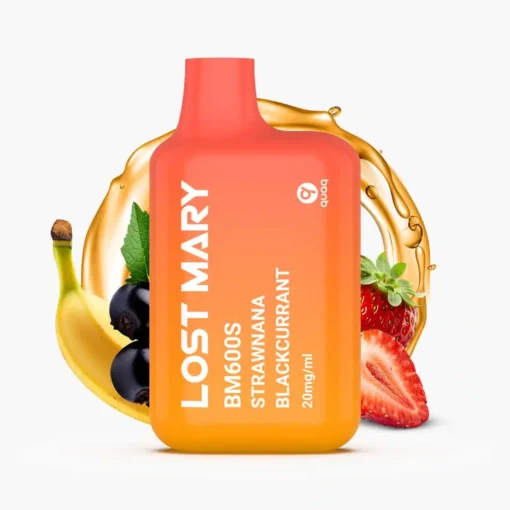 Vape desechable Lost Mary BM600s Strawnana Blackcurrant